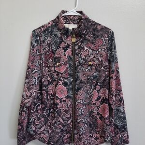 MICHAEL Michael Kors Pink and Black Bloues Sz p/m